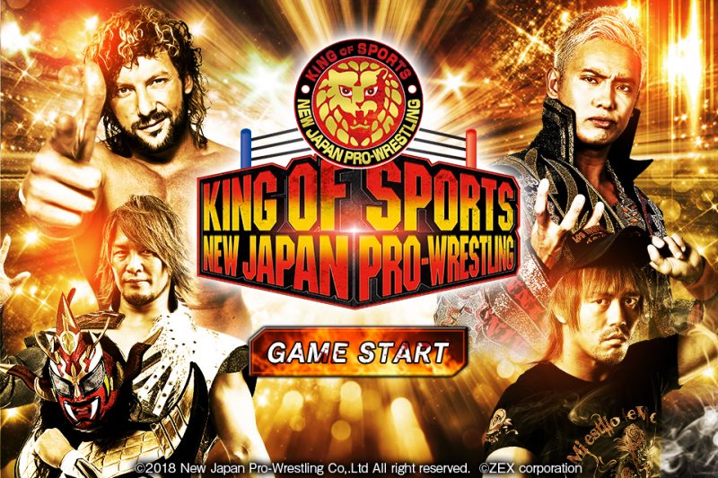 The official NJPW mobile game, ‘KING OF SPORTS – NEW JAPAN PRO-WRESTLING’ is now released!